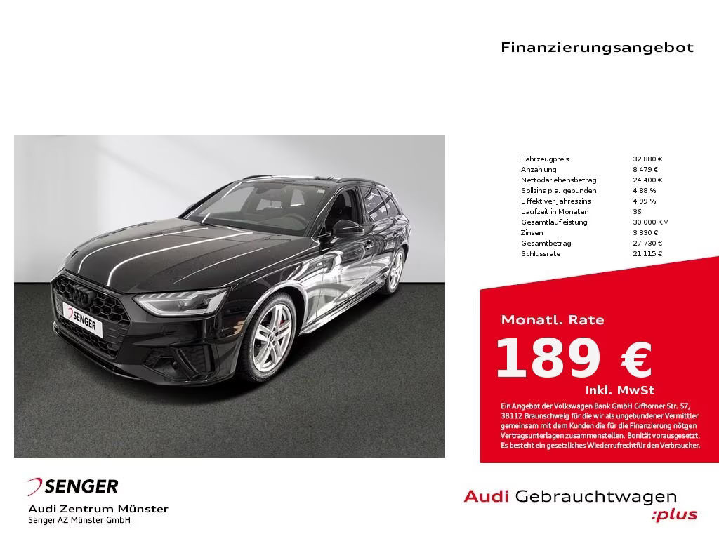 Audi A4 Avant S-Line S-Tronic 40 TDI