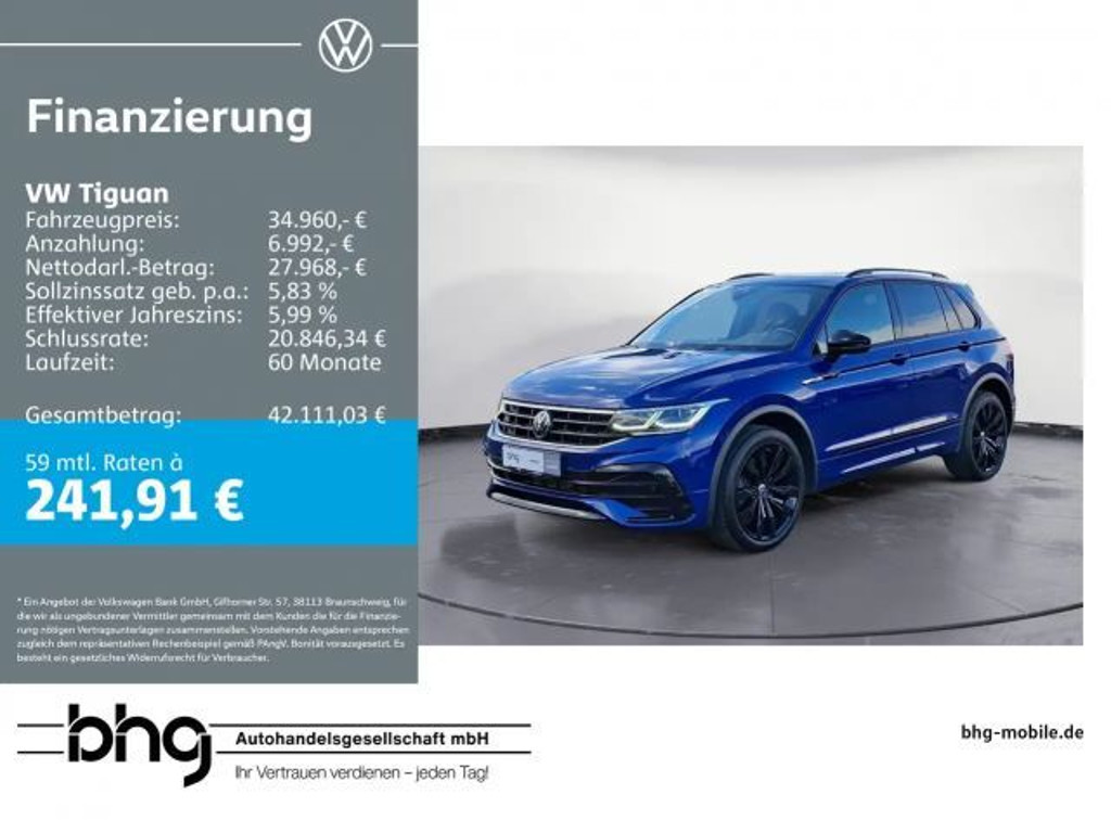 Volkswagen Tiguan 4Motion DSG R-Line 2.0 TSI