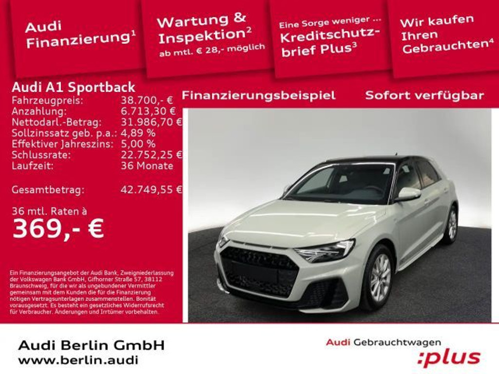 Audi A1 S-Line S-Tronic 35 TFSI