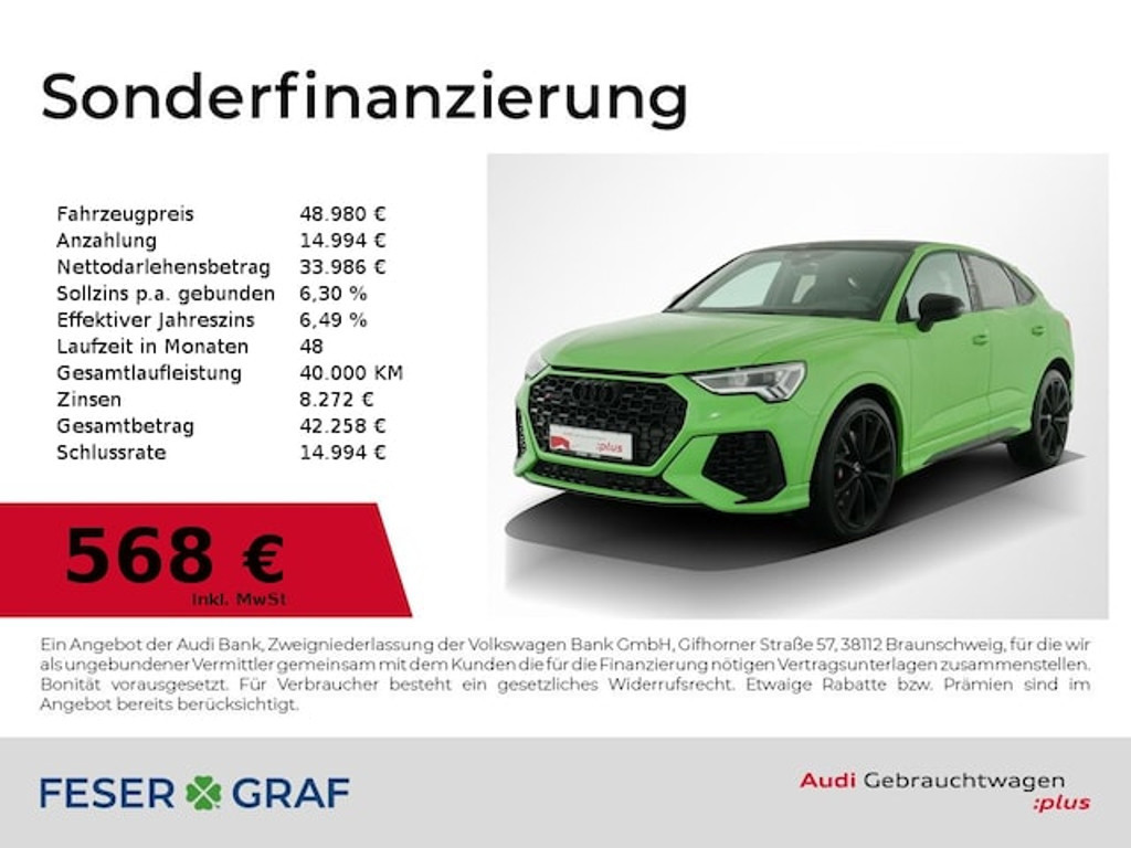 Audi RS Q3 Sportback Quattro S-Tronic