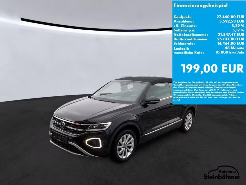 Volkswagen T-Roc DSG Style Cabriolet
