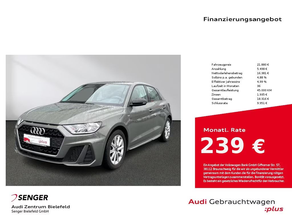 Audi A1 Sportback S-Line 30 TFSI