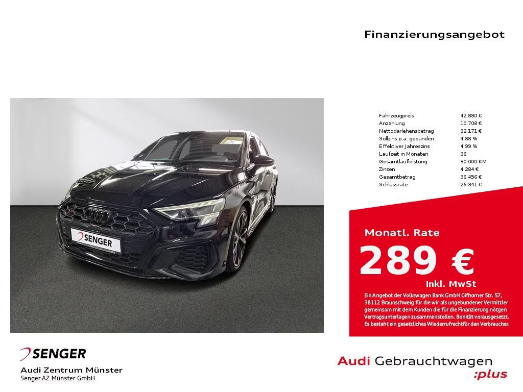 Audi S3 Sportback Sedan Quattro S-Tronic 2.0 TFSI