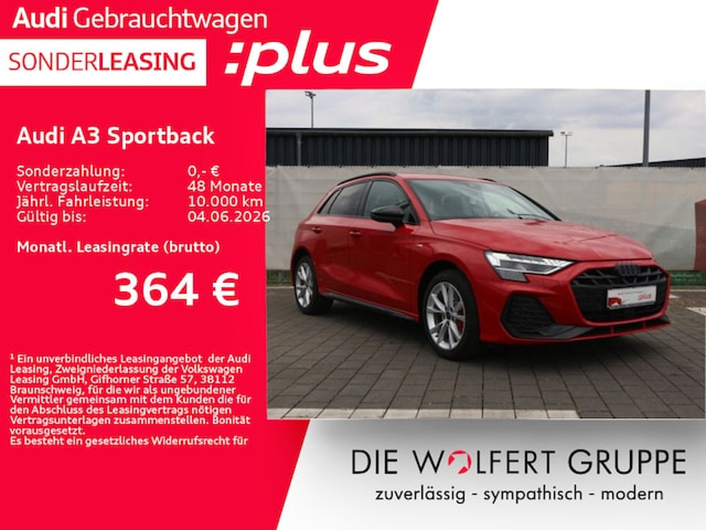 Audi A3 Sportback S-Line S-Tronic Hybride 45 TFSI