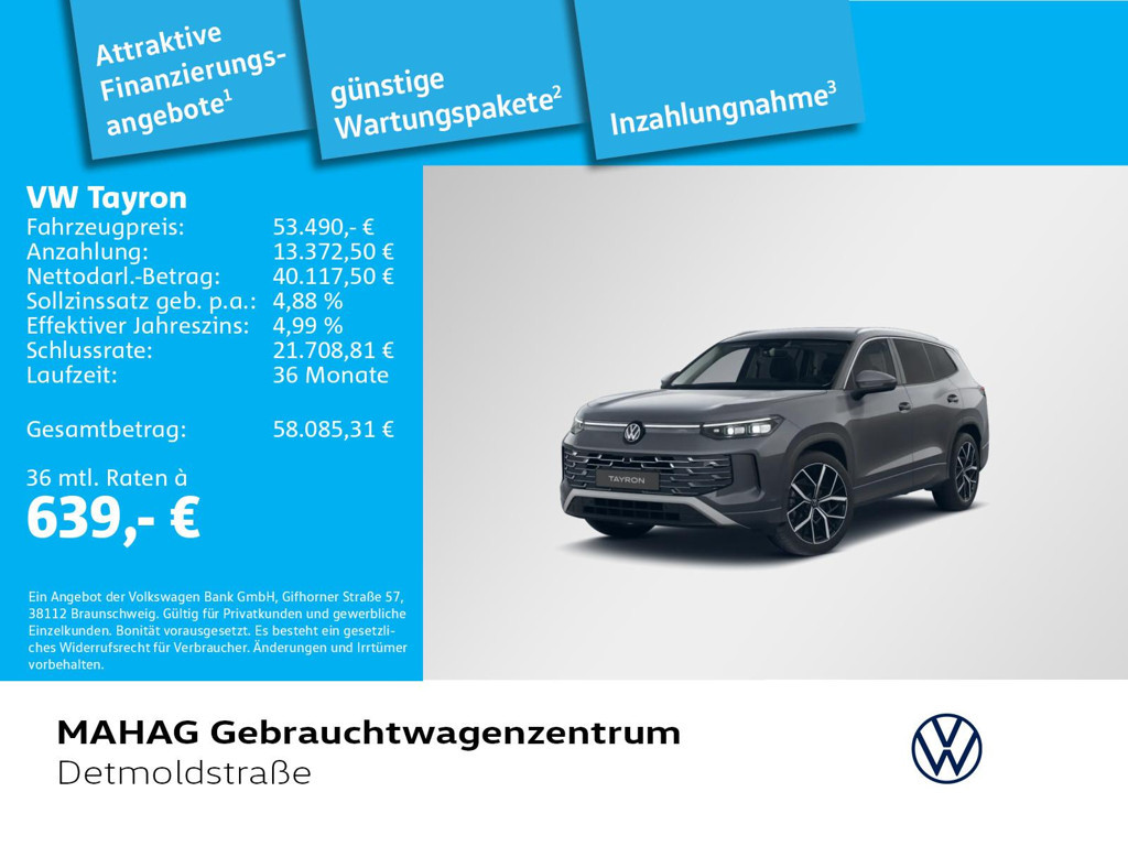 Volkswagen Tayron IQ.Drive 2.0 TSI Elegance Elegance