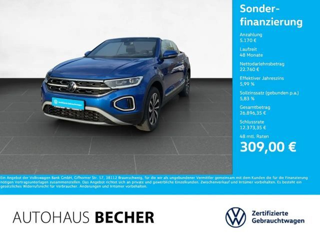 Volkswagen T-Roc DSG Style Cabriolet 1.5 TSI