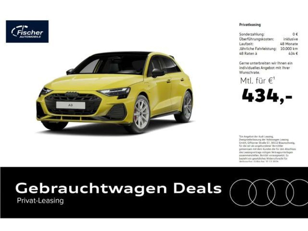 Audi A3 Sportback Sedan S-Line Hybride 45 TFSI