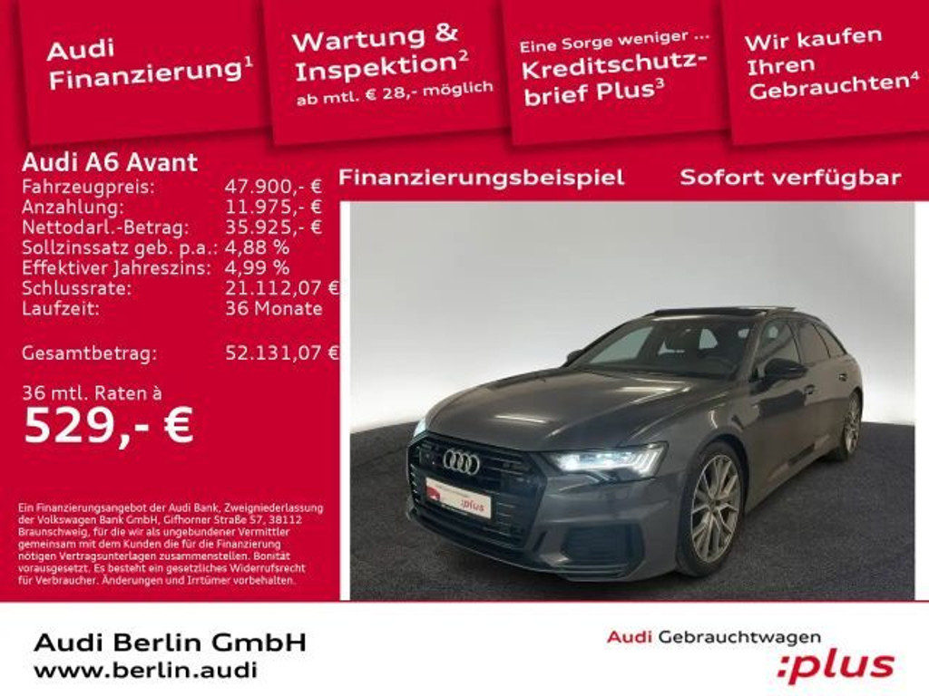 Audi A6 Quattro Sport Hybride 55 TFSI