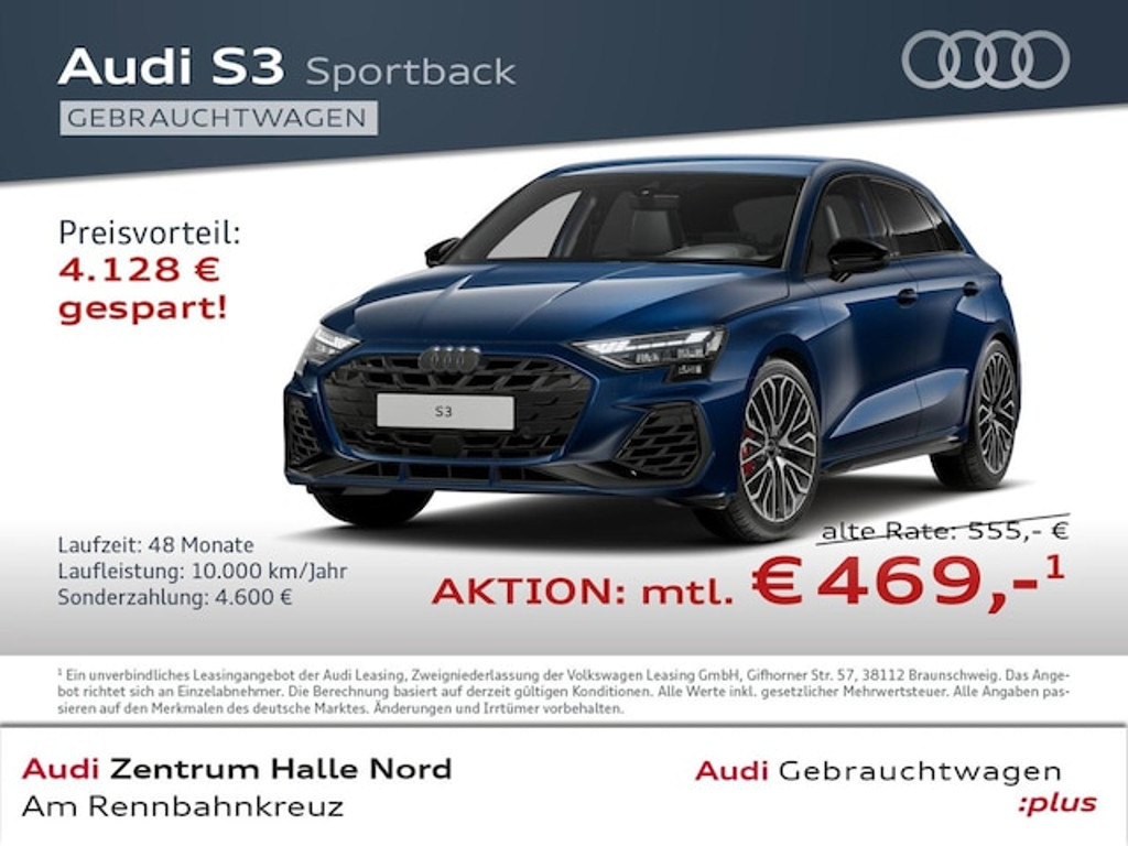Audi S3 Sportback Quattro S-Tronic