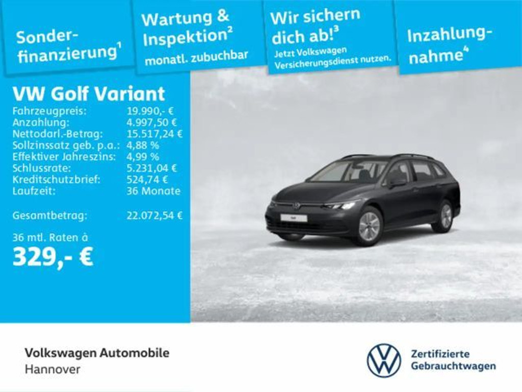 Volkswagen Golf DSG Life Variant Golf VIII 2.0 TDI