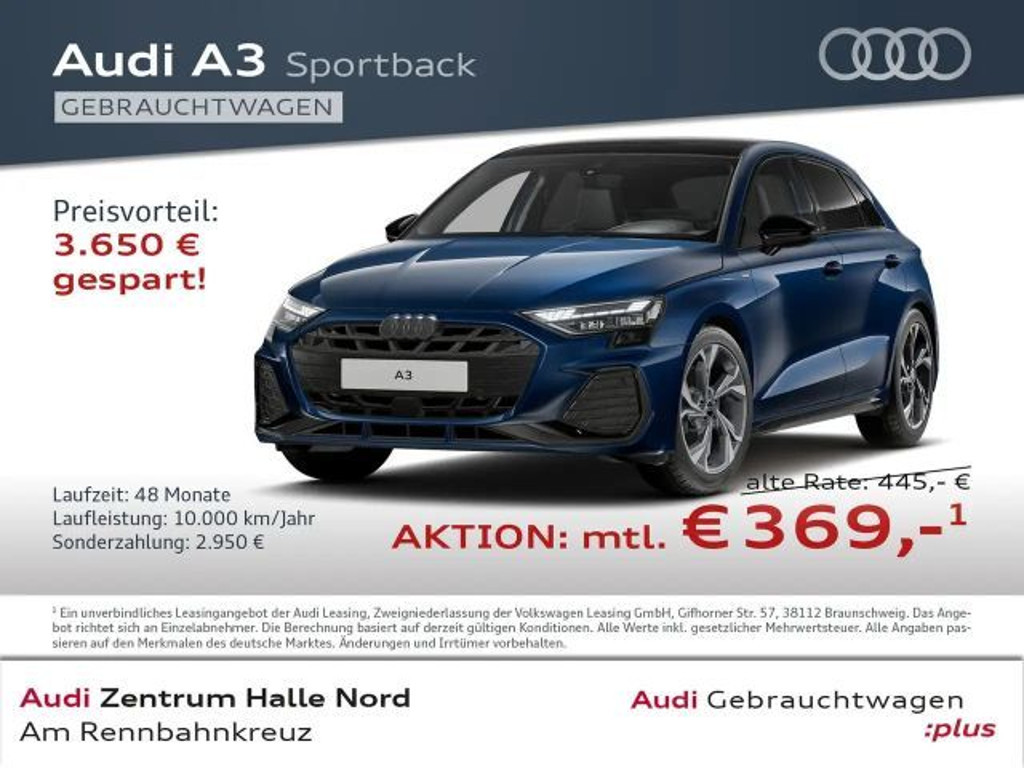Audi A3 Sportback S-Line S-Tronic 35 TFSI