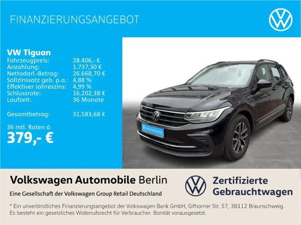 Volkswagen Tiguan DSG Life 1.5 TSI