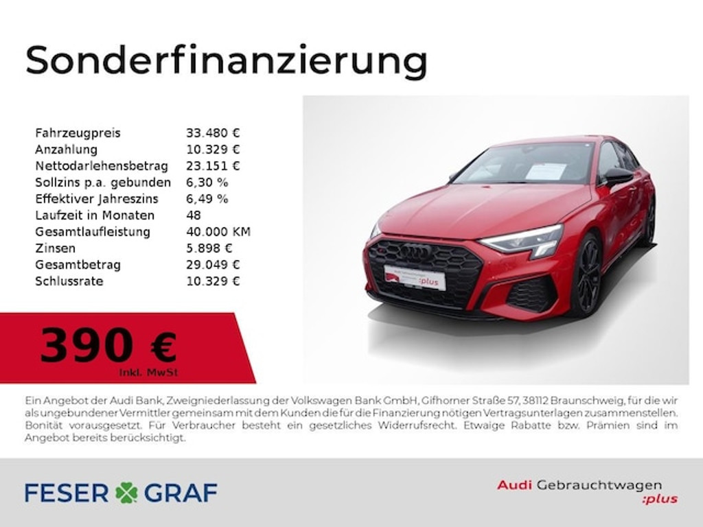 Audi S3 Sportback Quattro S-Tronic