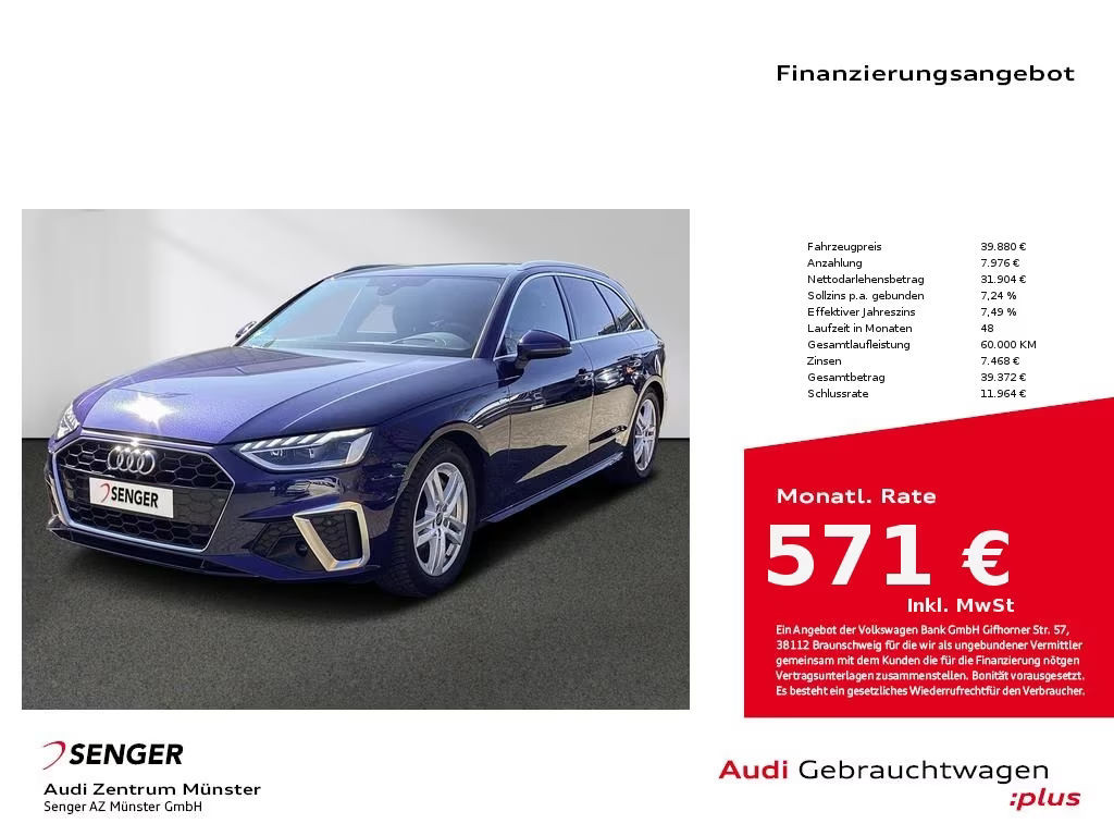 Audi A4 Avant Quattro S-Line 50 TDI