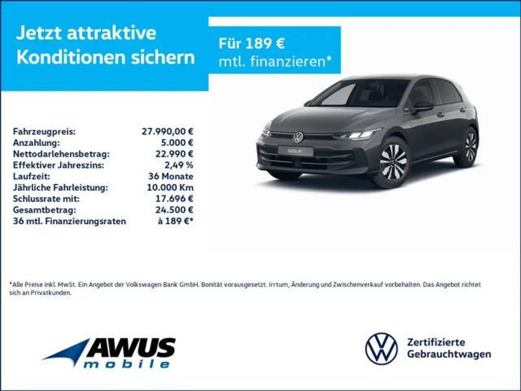 Volkswagen Golf DSG Golf VIII 1.5 eTSI