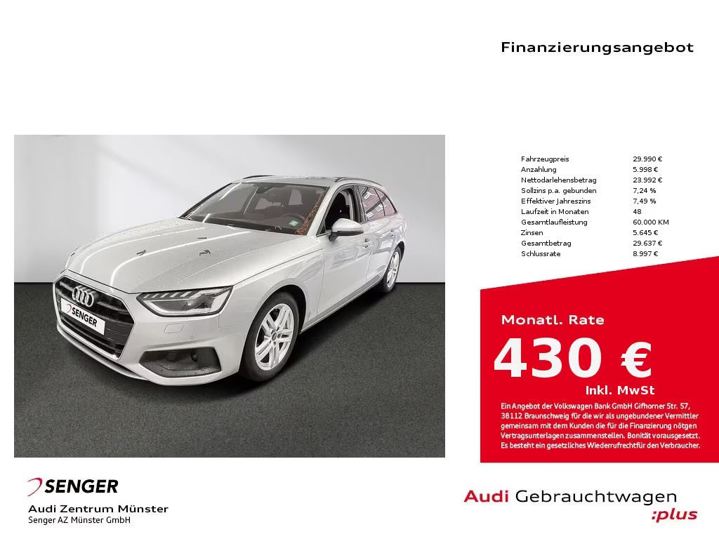 Audi A4 Avant S-Tronic 40 TDI