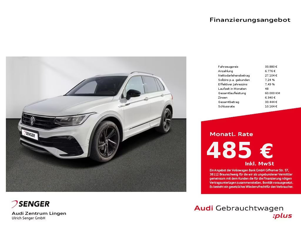 Volkswagen Tiguan R-Line 2.0 TDI