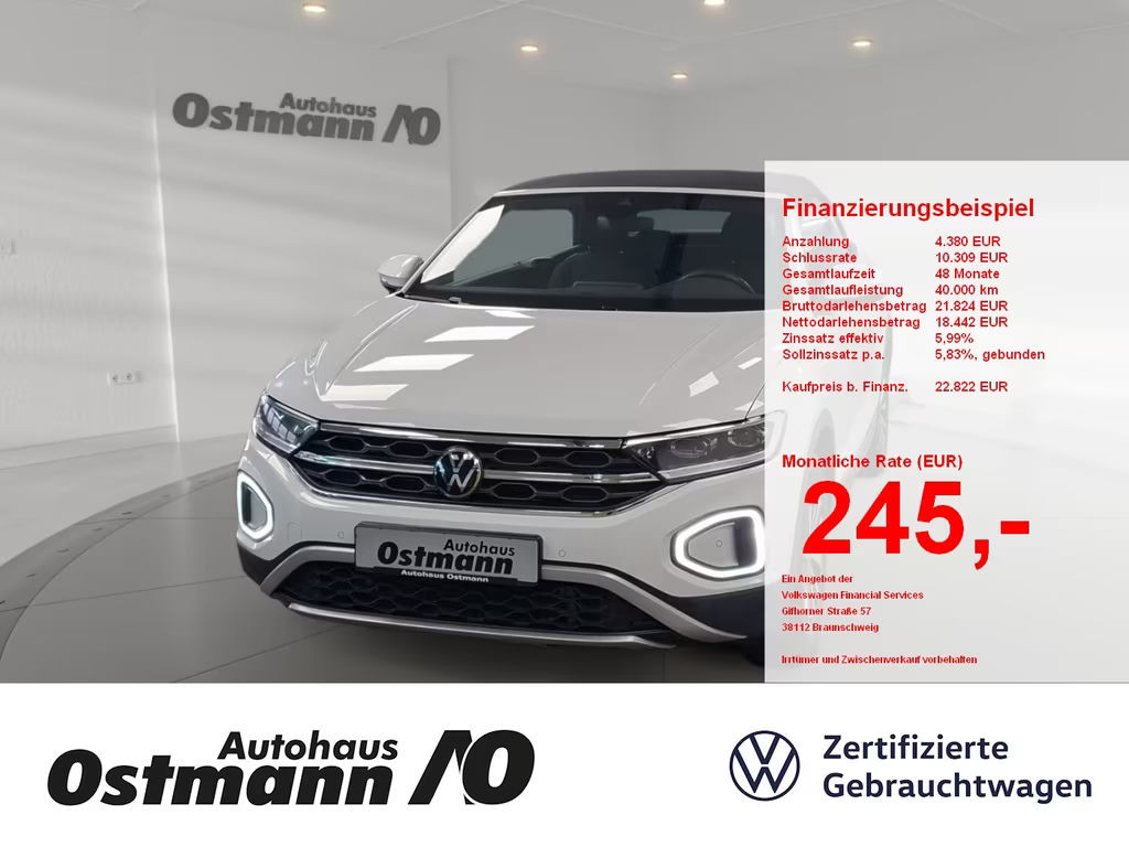 Volkswagen T-Roc Style Cabriolet 1.5 TSI