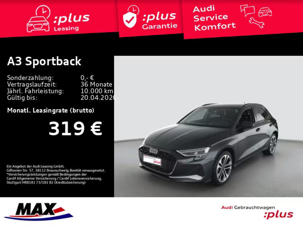 Audi A3 Sportback Sedan Hybride 40 TFSI