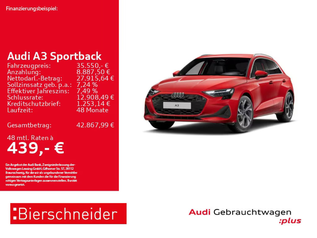 Audi A3 Sportback Sedan 35 TDI