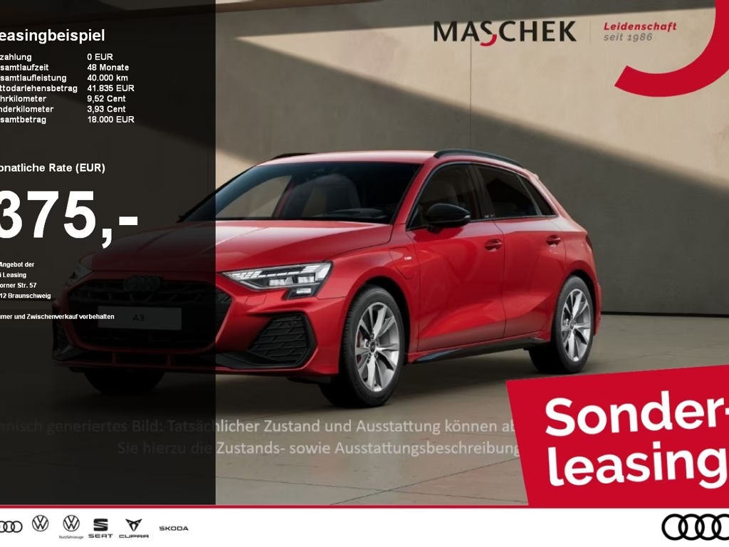 Audi A3 Sportback Sedan S-Line Hybride 45 TFSI