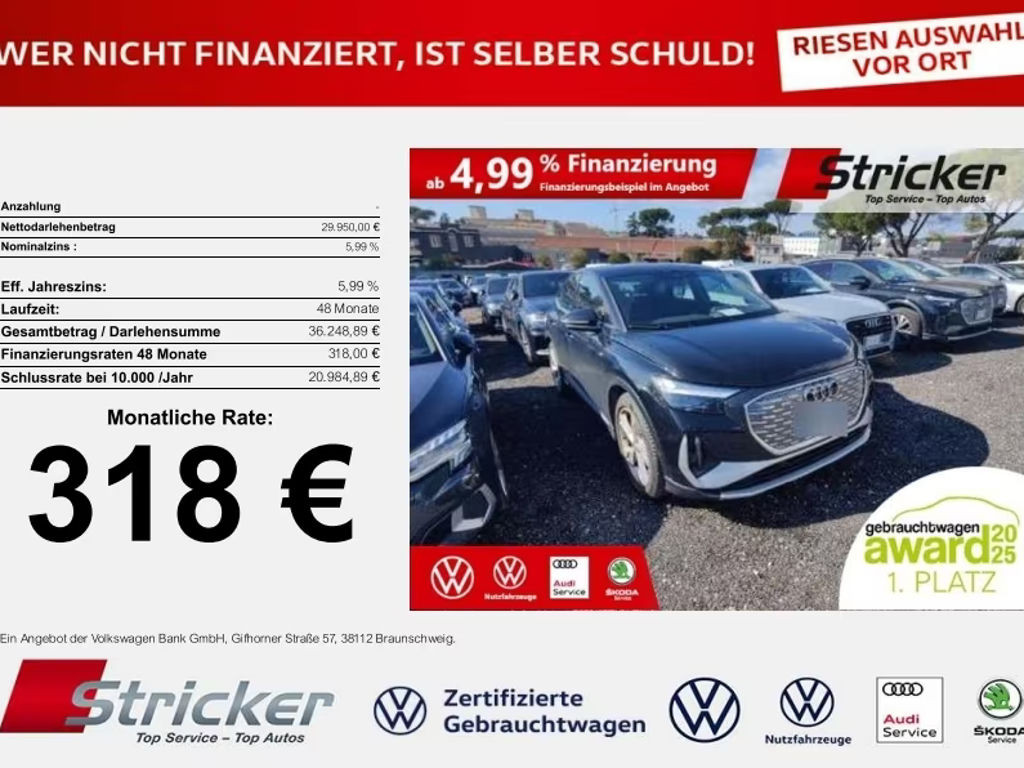 Audi Q4 e-tron Sportback S-Line 40