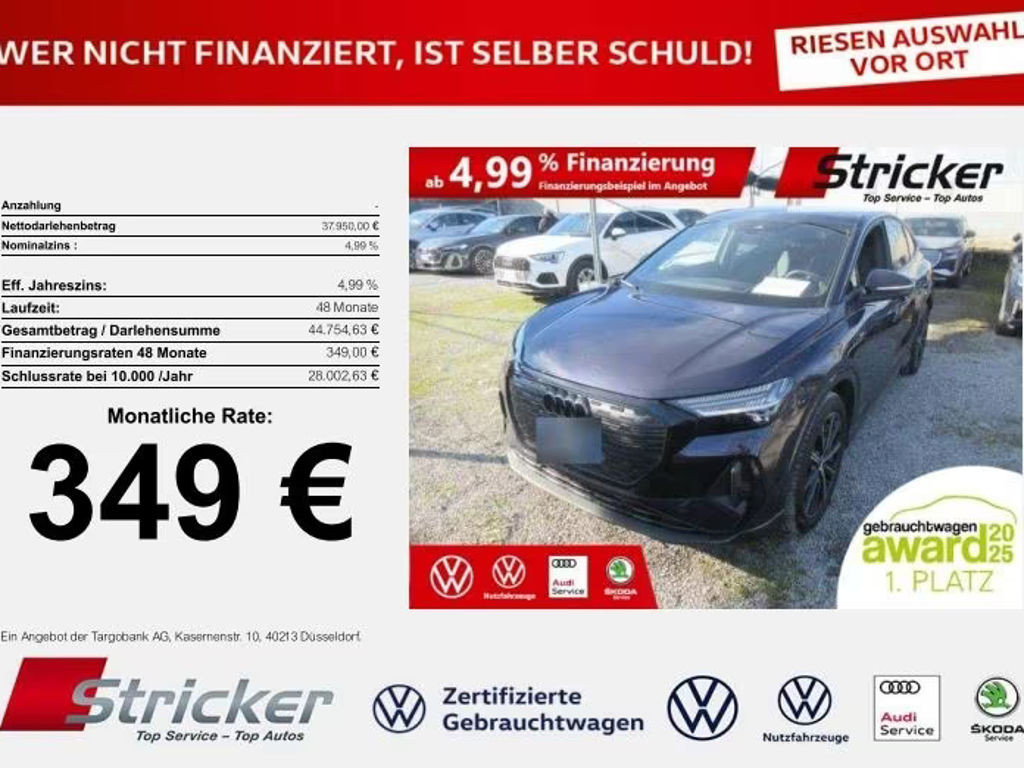 Audi Q4 e-tron Sportback Quattro S-Line