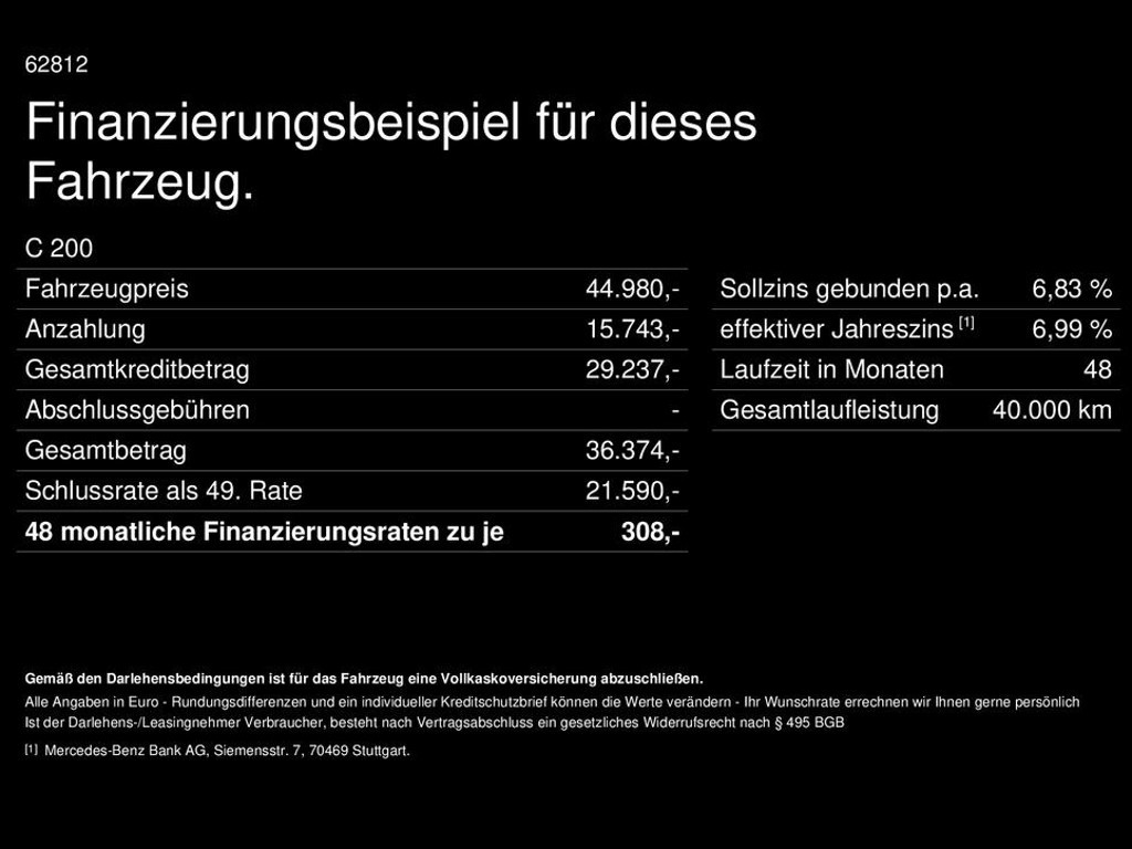 Mercedes-Benz C-Klasse C 200 AMG Line Sedan