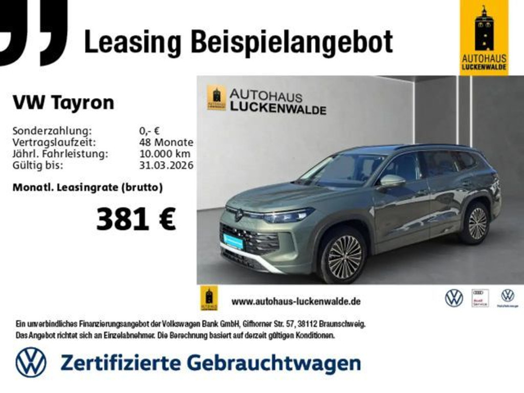 Volkswagen Tayron DSG Life IQ.Drive 1.5 eTSI