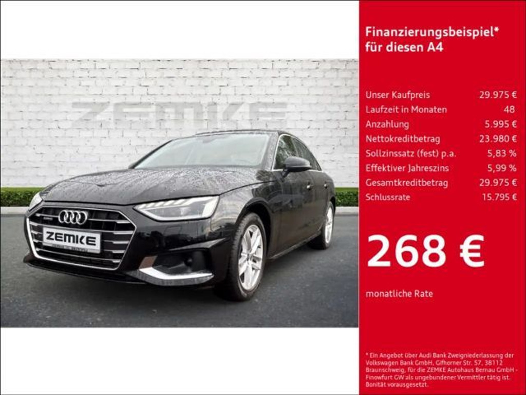 Audi A4 Sedan Quattro S-Tronic 45 TFSI