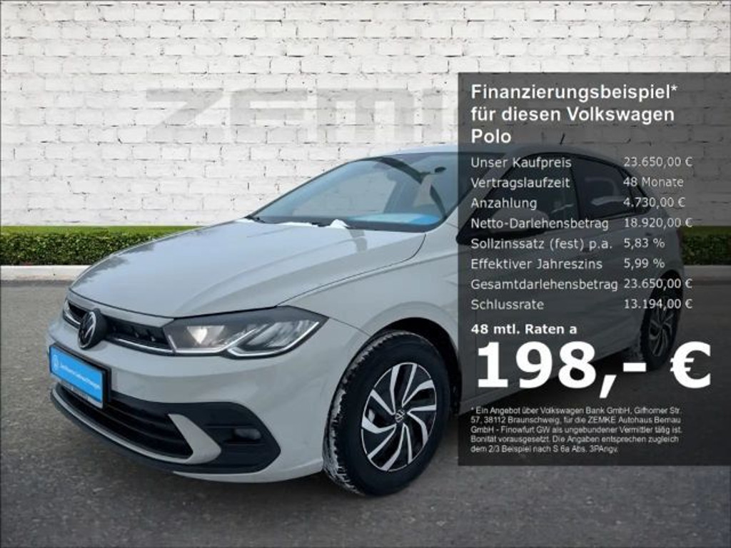 Volkswagen Polo Life 1.0 TSI