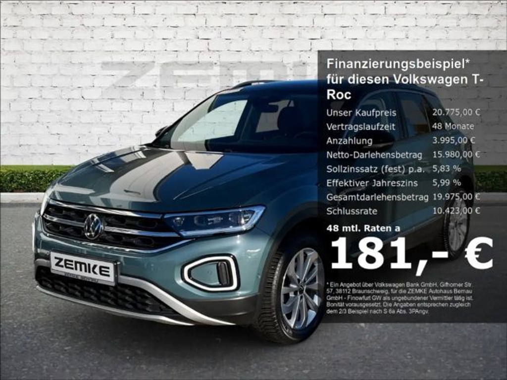 Volkswagen T-Roc Style 1.0 TSI