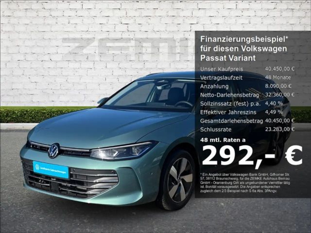 Volkswagen Passat Business DSG Variant 1.5 eTSI