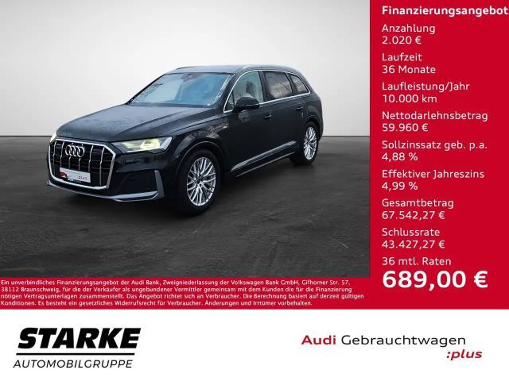 Audi Q7 Quattro S-Line 50 TDI