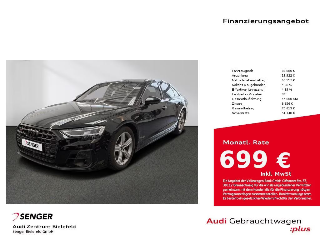 Audi S8 Quattro 4.0 TFSI