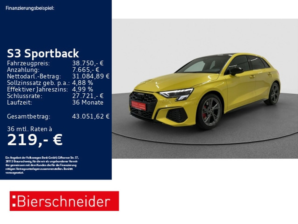 Audi S3 Sportback Quattro S-Tronic