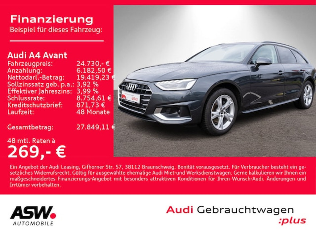 Audi A4 Avant S-Tronic 35 TDI