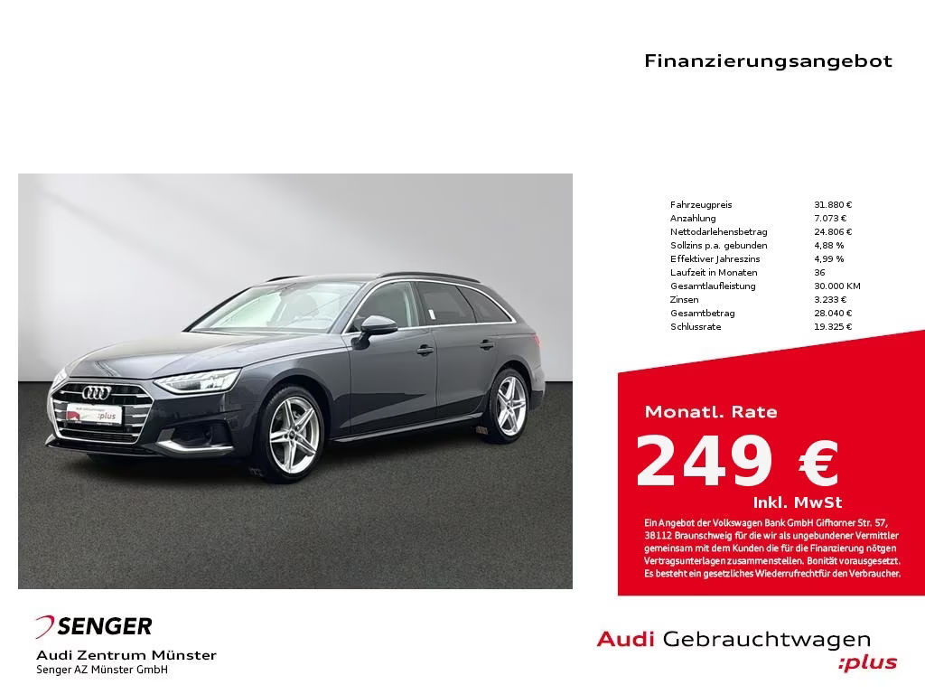 Audi A4 Avant S-Tronic 40 TFSI
