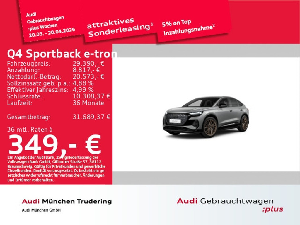 Audi Q4 e-tron Sportback Quattro 50