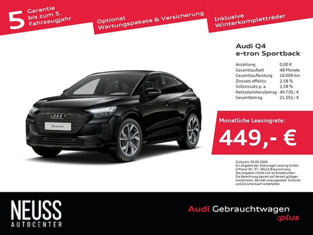 Audi Q4 e-tron Sportback Quattro