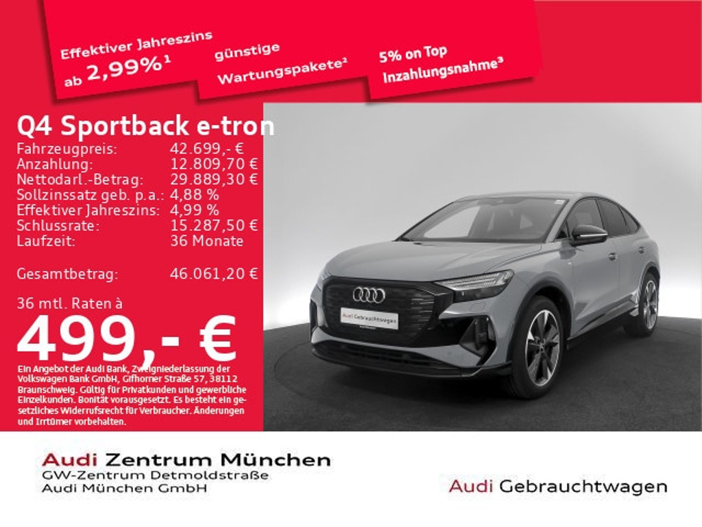 Audi Q4 e-tron Sportback Quattro 50