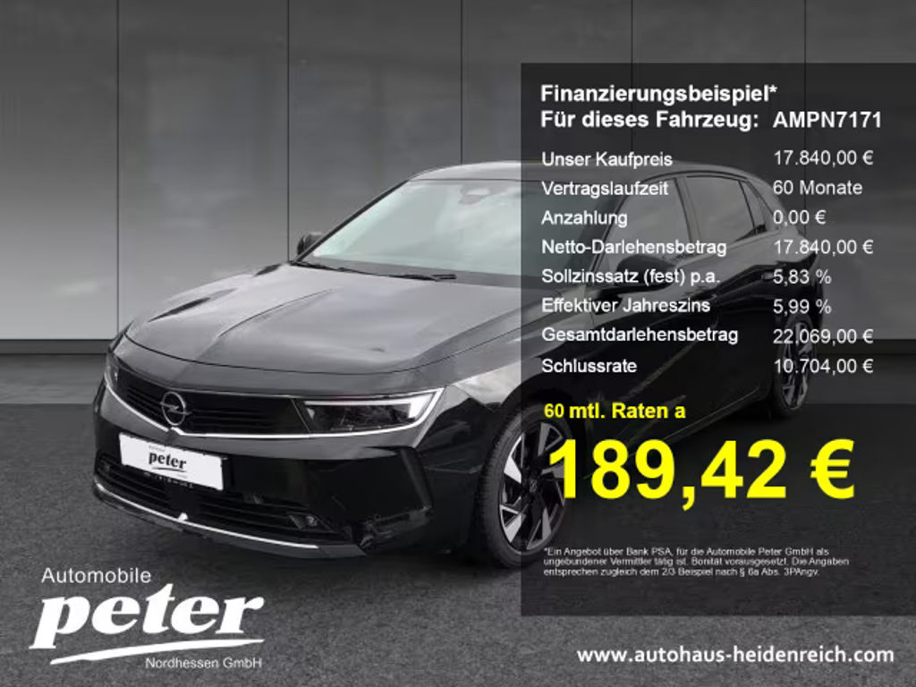 Opel Astra 1.2 Turbo Elegance Turbo