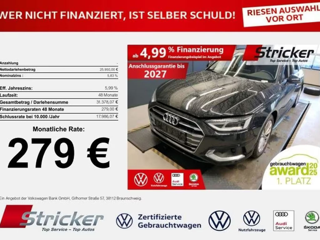 Audi A4 Avant S-Tronic 40 TDI