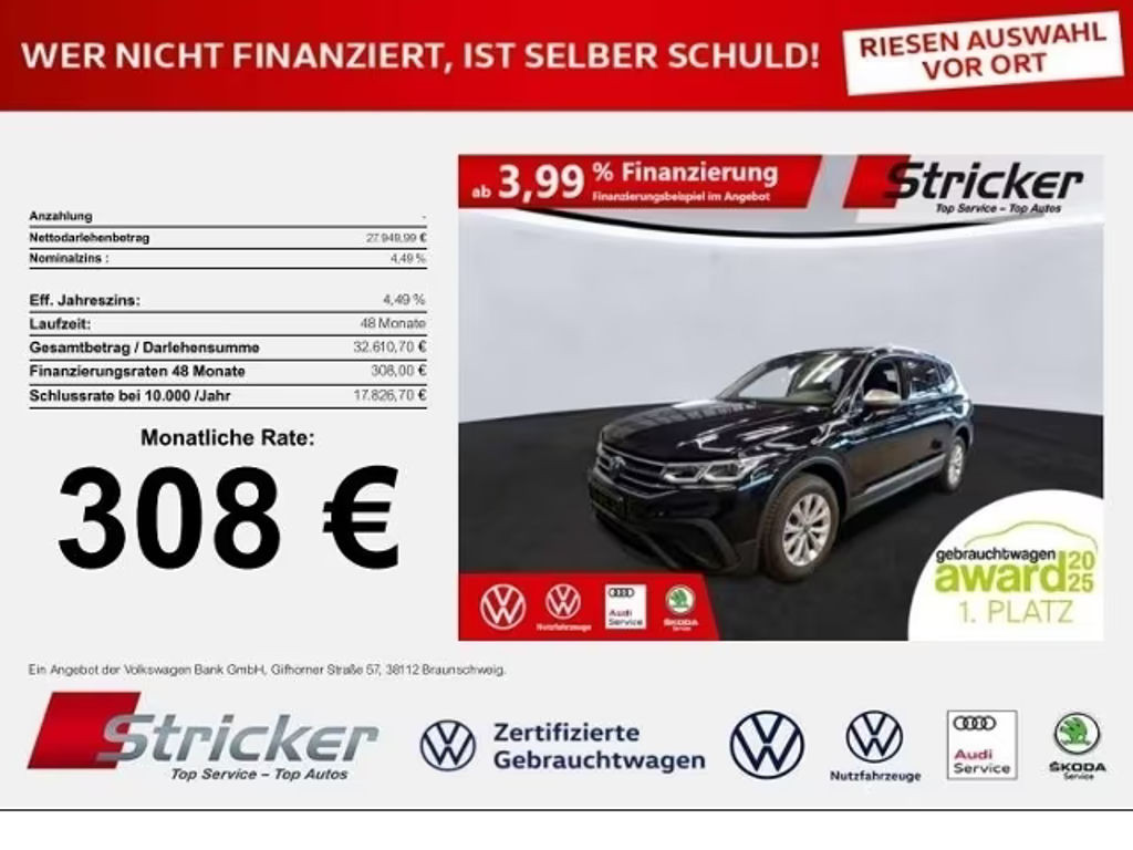 Volkswagen Tiguan Life Allspace 2.0 TDI