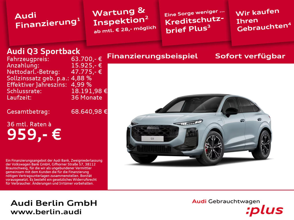 Audi Q3 Sportback S-Tronic Hybride
