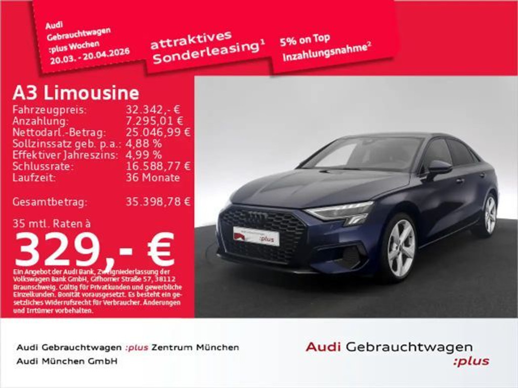 Audi A3 Sedan S-Tronic 35 TDI