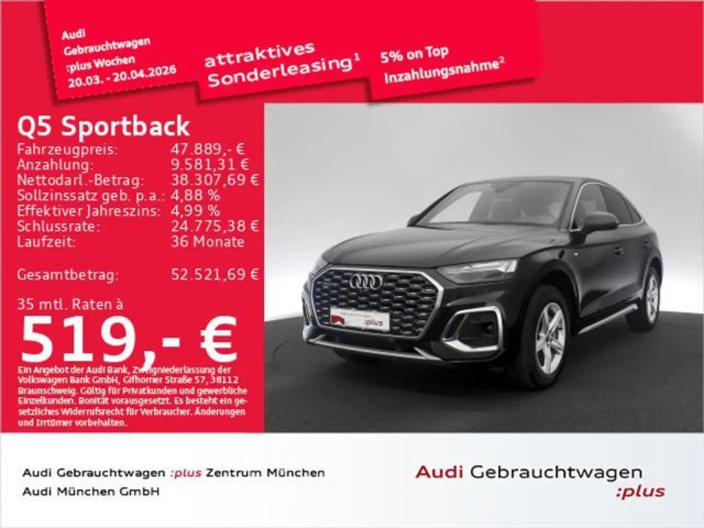 Audi Q5 Quattro S-Line S-Tronic Hybride 50 TFSI