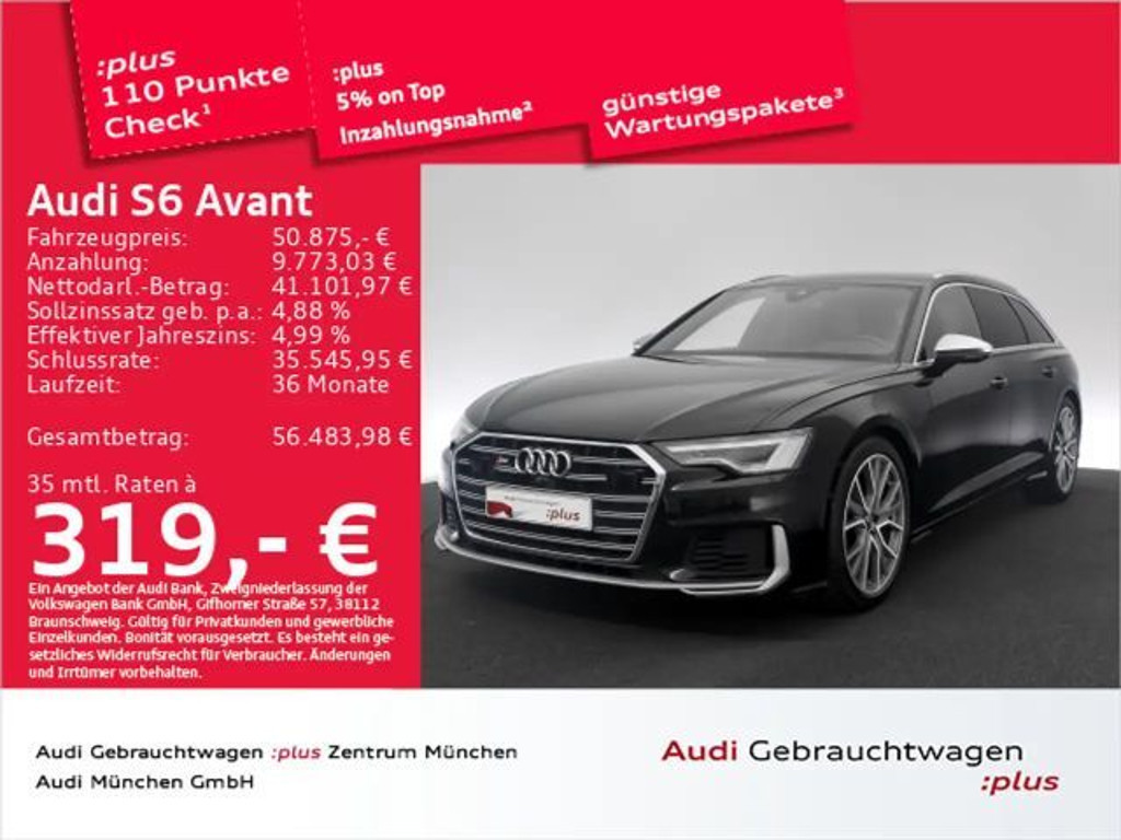 Audi S6 TDI StdHzg/Luftfed/ACC+/AHK/Matrix/B&O/