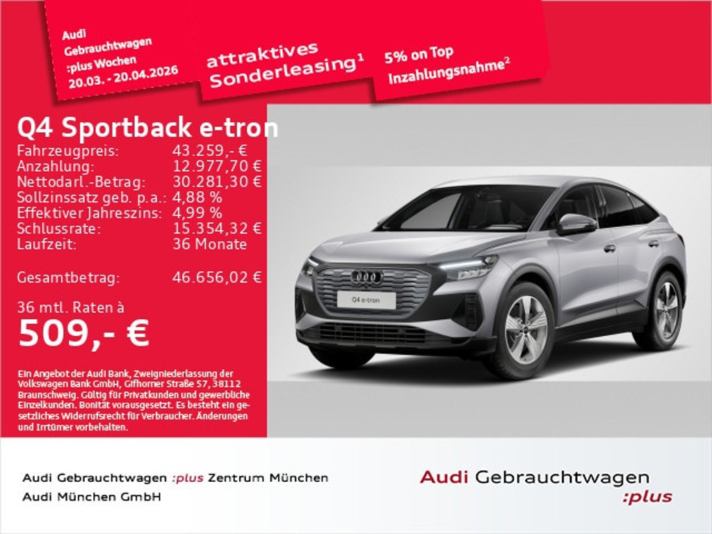 Audi Q4 e-tron Sportback