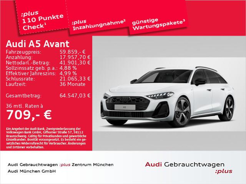 Audi A5 Avant Quattro S-Line S-Tronic Hybride